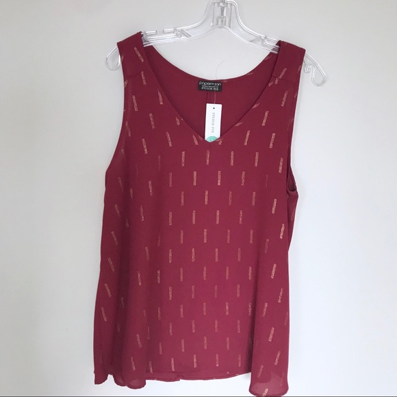 Papermoon Tops - NWT Papermoon by Stitch Fix sleeveless distin top